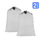 UNIWELL 2 Pack Extra Large Heavy Duty Washable Drawstring Laundry Bags for Home, Dorm, Travel and Gym Clothes