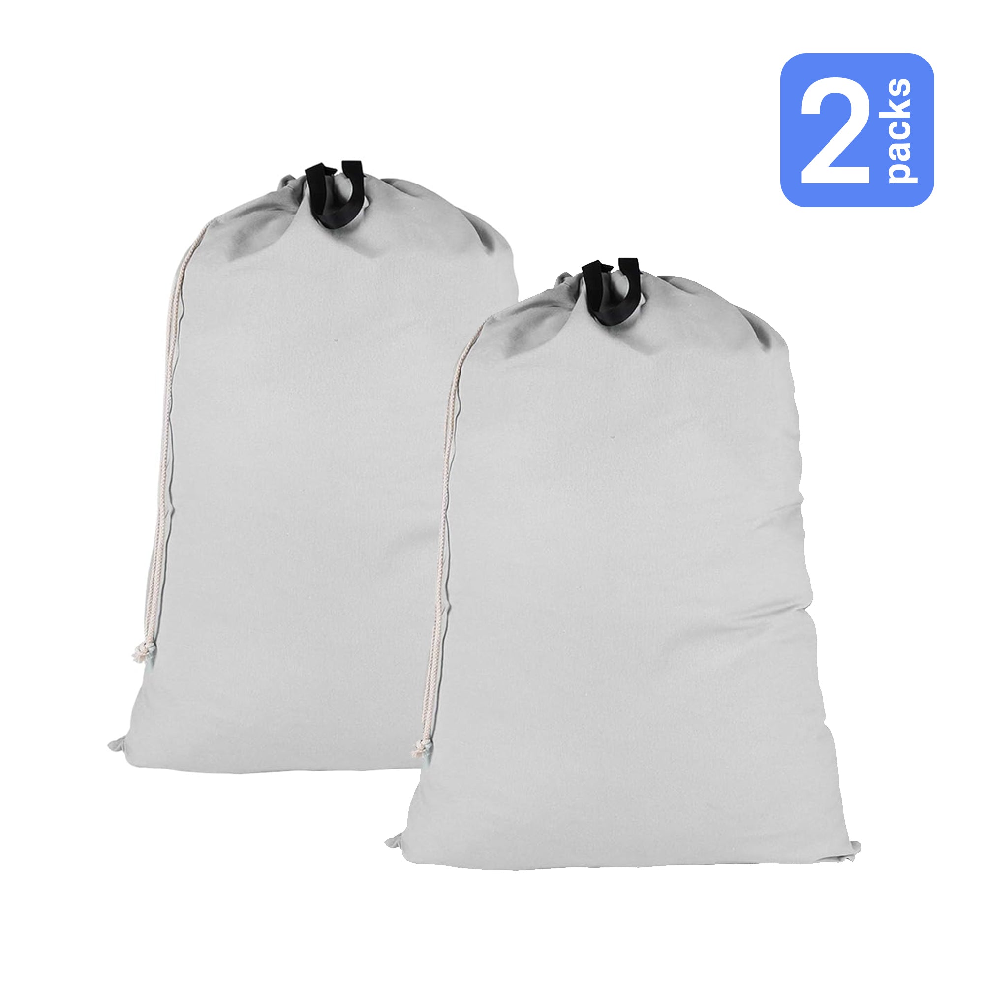 UNIWELL 2 Pack Extra Large Heavy Duty Washable Drawstring Laundry Bags for Home, Dorm, Travel and Gym Clothes